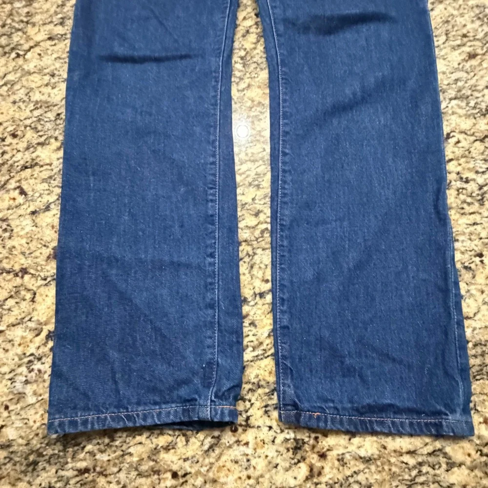 Levi Strauss 701 Vintage Selvedge Jeans Big E Redline Modified Waist 31 Indigo